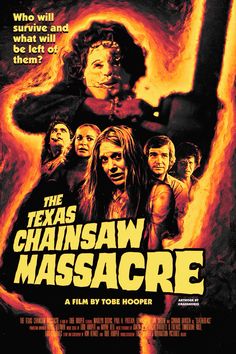 Famous Movie Posters, Scary Films, Best Movie Posters, Zombie Movies, Texas Chainsaw, Thriller Movies