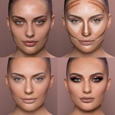 Conturing Makeup, Carli Bybel, Natural Make Up Looks, Makeup Face Charts, Eyebrow Makeup Tips, Makeup Spray, Face Makeup Tips, Face Makeup Tutorial