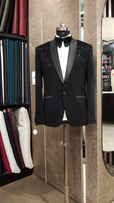 Tuxedo With Embroidery For Men, Md Suits, Mens Party Wear, Designer Tuxedo, Best Wedding Suits, Prom Suits For Men, Groom Dress Men, Stylish Mens Suits, Indian Men