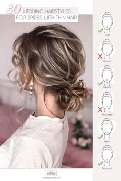 Wedding Guest Hairstyles For Short Fine Hair, Up Dos For Fine Hair Wedding, Bride Hairstyles For Thinning Hair, Bridal Updo For Thinner Hair, Formal Hair For Fine Hair, Wedding Updo For Thinner Hair, Bridesmaid Updo For Thinner Hair, Bridal Fine Hair, Bridal Hairstyles Fine Hair