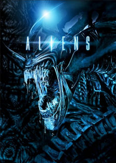 Aliens Xenomorph Blue Poster print on metal Aliens 1986, Alien Movie, Alien Queen, Free Tv Shows, Film Editing, Alien Vs, Blue Poster, James Cameron