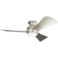 a ceiling fan with a light on it