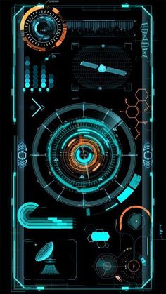 an abstract background with futuristic shapes and lines