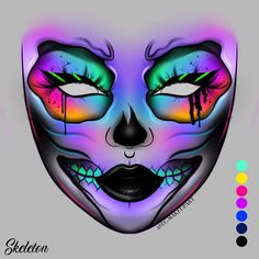 Maquillaje de payasa Creative Halloween Makeup, Scene Makeup, Halloween Makeup Diy, Halloween Makeup Pretty