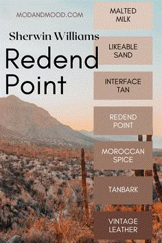 the redond point sign is shown in three different colors, including tan and brown