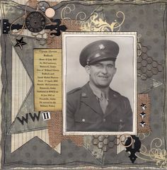 Proud to be American ~ Heritage military page. Genealogy Crafts, Ancestry Scrapbooking, Patriotic Scrapbook, Heritage Scrapbook Pages, Genealogy Scrapbooking, Family History Book