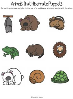 an animal themed worksheet for kids