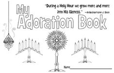 the coloring page for my adoration book