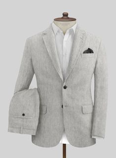 Make your mark as the best-dressed charm at upcoming summer weddings or traditional tie functions with our exquisite Stylbiella Spring Gray Linen Suit. Meticulously crafted from pure linen fabric, this suit radiates confidence and comfort, allowing every moment to be enjoyed, and the gray shade gives your attire a commanding spotlight. So don't just attend—dominate the scene in our distinguished linen ensemble that resonates.    Discover the Stylbiella Expedition Collection:  This collection pai