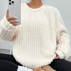 Super Cute And Stylish Ships In 5-10 Business Days Plus Size Spring Dresses, Teddy Sweatshirt, Women Sweatshirts, Pullover Outfit, Dropped Shoulder Sweatshirt, Girl Sweatshirts, Cozy Knits, Winter Sweaters, Winter Casual