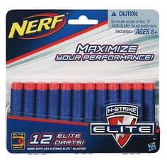 Nerf N-Strike Elite 12 Dart Refill Set - by Hasbro Nerf Darts, Nerf Toys, Power Rangers Dino, Toys R Us, Outdoor Toys, Outdoor Play, Toy Store, Power Rangers, Dart