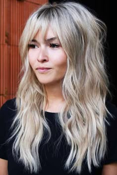 Long Wavy Blonde Shag With Bangs #longhair #wavyhair #bangs #shaggy Modern Shag Haircut, Blonde Hair With Bangs, How To Cut Bangs, Shag Hairstyles, Lifestyle Quotes, Long Hair With Bangs, Haircuts For Long Hair