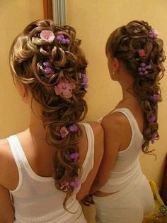 Tangled Wedding, Disney Inspired Wedding, Rapunzel Hair, Tangled Hair, Disney Tangled, Long Hairstyles, Hair Dos, Gorgeous Hair, Prom Hair