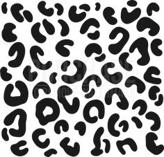 black and white animal print pattern on a white background stock photo - 1309872