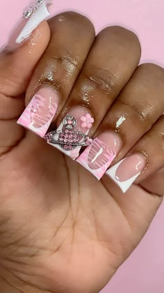 Lol, Duck Nails R My Favvvv Now🩷🩷 August Bookings Are Open!!! - Follow @niinaileditt for more!! - Via Text (470) 344-5894 for any… | Instagram Duck Nails, Cute Acrylic Nail Designs