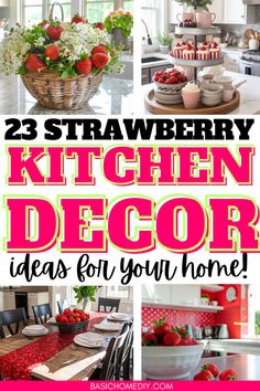 strawberry kitchen decor ideas for your home