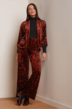 Our collection has a beautiful assortment of bold prints and patterns. Jackets, pants, dresses and jumpsuits for every outfit and occasion. Velvet Suit Women, Velvet Suit, Suit Women