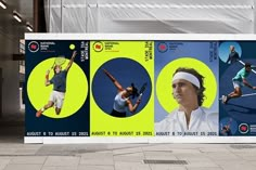 an advertisement for the australian open tennis tournament