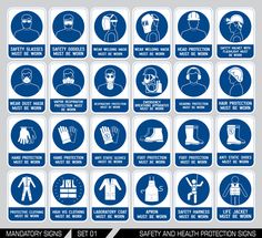 an image of safety and health signs