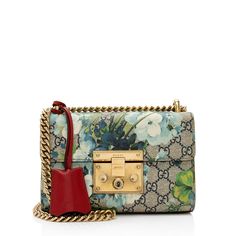 #ad Premium Quality Gucci GG Supreme Blooms Padlock Small Shoulder Bag, Fashion Bags Gucci Padlock, Contemporary Eclectic, Alessandro Michele, Small Shoulder Bag, Luxury Goods, Creative Director, Gucci Bag, Backpack Bags, Fashion Bags