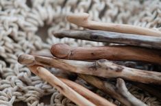 driftwood sticks piled on top of each other