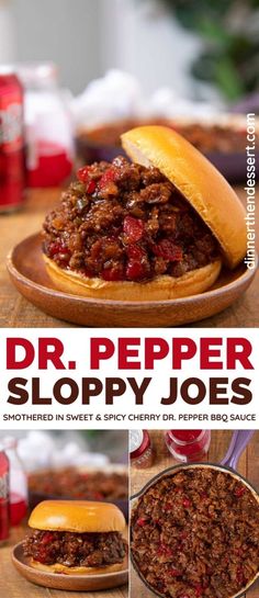 the cover of dr pepper sloppy joes