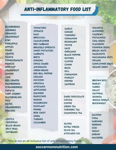 Inflammatory Foods List, Inflammation Recipes, Anti Inflamatory, Low Carb Snack, Anti Inflammation