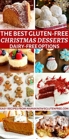 the best gluten - free christmas desserts dairy - free options