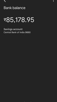 the bank balance screen on an iphone