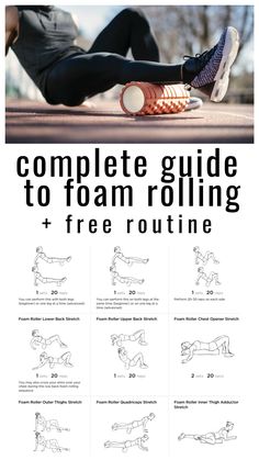 the complete guide to foam rolling and free routine with instructions for how to use it