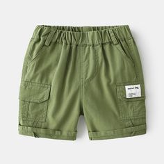 Small and Medium-Sized Children Wear Shorts Isaiah 60 22, Fashion Europe, Suede Cardigan, Children Wear, Patchwork Shorts, Summer Green, Pants Summer, Five Points