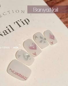 Tet Nail Design, Nail Art Cute Kawaii, Nail Tet, Anime Nails