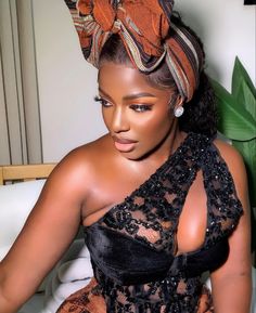 Nigerian Scarf Styles, Lace Short Gown Styles, Nigerian Lace Dress, Nigerian Lace, Hair Wrap Scarf, Prom Girl Dresses