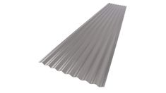 an aluminum roofing sheet on a white background