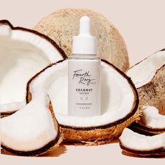 Minimalistic Product Photography, Coconut Product Photography, Trendy Skincare, Still Life Product Photography, Fourth Ray, Baking Soda Shampoo Recipe, Fourth Ray Beauty, Baking Soda For Hair, Hair Cleanser