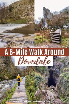 a collage of photos with the words a 6 - mile walk around rosedale