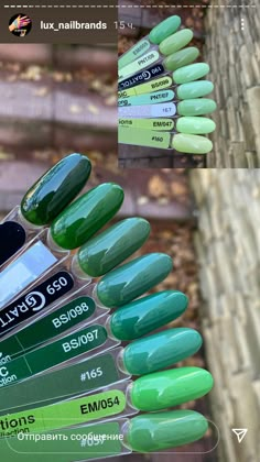 Kelly Green Nails, Gel Nail Colors, Short Acrylic Nails Designs, Hot Nails, Fancy Nails, Short Acrylic Nails