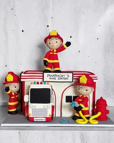 Boy Cakes, Cakes For Boys, Fire Station