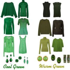 Neutral Tones Fashion, Warm Vs Cool Colors, Colour Wardrobe, Palette Winter, Informal Attire, Green Clothes