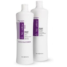 Bundle Includes: Fanola No Yellow Shampoo (33.8 oz XXL LITER) with No Yellow Mask (33.8 oz XXL LITER) Gently Cleanse Blonde Hair & Remove Yellow Tones - Transform your hair color from yellow to 'oh wow' with Fanola's anti brass purple shampoo toner for blonde hair, which will remove brassiness & neutralize yellow tones to preserve your light, bright blonde hair in between salon services. Immediately remove any undesired yellow tones in bleached, highlighted, blonde, silver, and gray hair with vi Purple Shampoo Toner, Highlighted Blonde, Biotin And Collagen Shampoo, Toner For Blonde Hair, Blonde Silver, Hair Remove, Bright Blonde Hair, Bleach Blonde Hair, Hair Cleanser