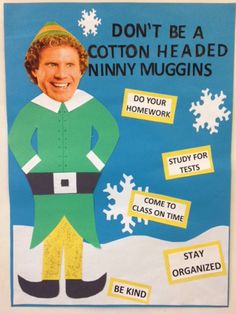 a poster that says don't be a cotton headed ninny mugins