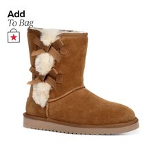 in stock Uggs With Fur, Short Suede Boots, Koolaburra By Ugg, Suede Slippers, Short Boot, Shearling Boots, Pull On Boots, Classic Boots, Boots Brown