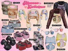 an image of different types of baby bibs and shoes for babies to wear in the summer