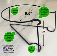 the diagram shows how to install an adjustable rack for your bike or bicycle on marble flooring