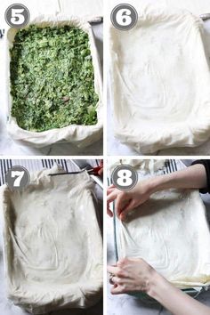 steps on how to make a spinach lasagna casserole