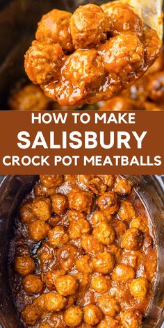 how to make salisbury crock pot meatballs