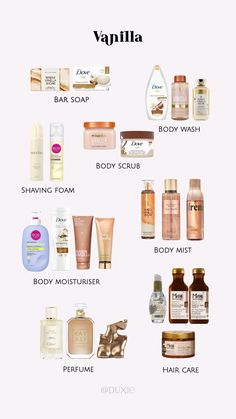 vanilla girl aesthetic, shower, routine, beauty, vanilla girl bag, aesthetic, beauty bag aesthetic, clean girl, shower essentials, selfcare, body care, hair care, products, clean, vanilla scent, perfume, body scrub Vanilla Scent Perfume, Aesthetic Shower Routine, Aesthetic Shower, Vanilla Girl Aesthetic, Fragrance Lab, Shower Essentials, Scent Perfume, Aesthetic Clean