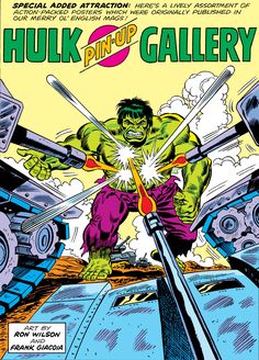 the incredible hulk comic book cover with an image of a man holding two large swords