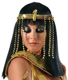 COSTUME ACCESSORY - WOMAN'S EGYPTIAN HEADPIECE GOLD | eBay Snake Arm Band, Egyptian Headpiece, Egyptian Goddess Costume, Egypt Costume, Egyptian Hairstyles, Egyptian Makeup, Gold Bangles Indian, Goddess Costume, Gold Headpiece