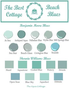 the best beach cottage blue paint colors